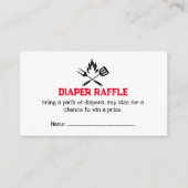 Carte D'accompagnement Jeu de tombola de couche BBQ rustique baby shower  (Devant)