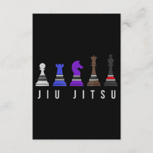 Carte D'accompagnement jeu d'échec jiu jitsu, cadeau bjj avec texte.