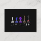 Carte D'accompagnement jeu d'échec jiu jitsu, cadeau bjj avec texte. (Devant)