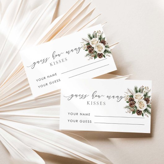 Carte D'accompagnement Jeu nuptial de baisers