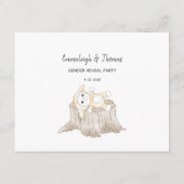 Carte D'accompagnement Jeu taille ventre de maman-to-be Eléphant bébé mod (Dos)