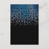 Carte D'accompagnement Jeu vidéo noir bleu Gamer Bar Mitzvah (Dos)