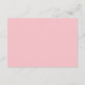 Carte D'accompagnement Jeux de Fête des mariées florale rose pâle (Dos)