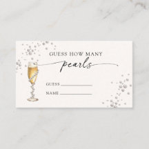 Jeux de perles et de Prosecco: devinez combien de