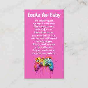 Carte D'accompagnement Jeux Vidéo Baby shower fille Livres pour bébé