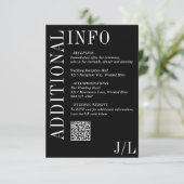 Carte D'accompagnement Jocelyn Black Mariage moderne (Debout devant)