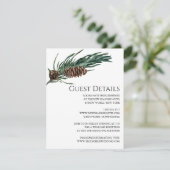 Carte D'accompagnement Joie de Noël | Détail pour invité à l'aquarelle d' (Debout devant)