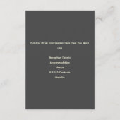 Carte D'accompagnement Joli Art nouveau fleurs blanches Les détails (Dos)