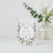 Carte D'accompagnement Joli Art Nouveau Pastel Fleur Bébé Déchets Raffle (Debout devant)