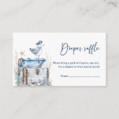 Carte D'accompagnement Joli Baby shower d'ahoy nautique (Devant)