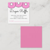 Carte D'accompagnement Joli Baby shower de beignets rose (Devant / Derrière)