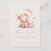 Carte D'accompagnement Joli Baby shower d'ours rose (Devant)