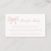 Carte D'accompagnement Joli bouquetin rose pastel pour bébé fille douche (Devant)