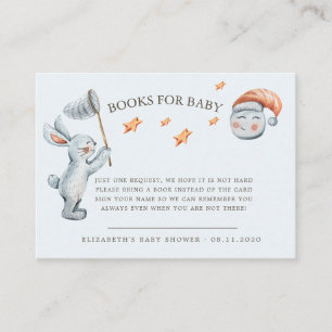 Carte D'accompagnement Joli Bunny Stars Rainbow Diaper Raffle