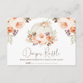 Carte D'accompagnement Joli Chute Fleur Citrouille Bébé Déchets Raffle (Devant)