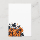 Carte D'accompagnement Joli Citrouille (Dos)