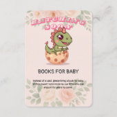 Carte D'accompagnement Joli Dino Rose Qui Éclos Bientôt (Devant)