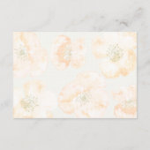 Carte D'accompagnement Joli mariage fleuri Red Poppies (Dos)