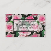 Carte D'accompagnement Joli motif fleuri rose boho (Devant)
