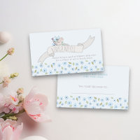 Joli oiseau sur la bannière Baby shower de chevali