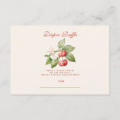 Carte D'accompagnement Joli Tirage au Sort de la Coquette aux Baies Douce (Devant)