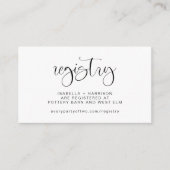 Carte D'accompagnement JOLIE Boho Modern Minimal Mariage Registry Info (Devant)