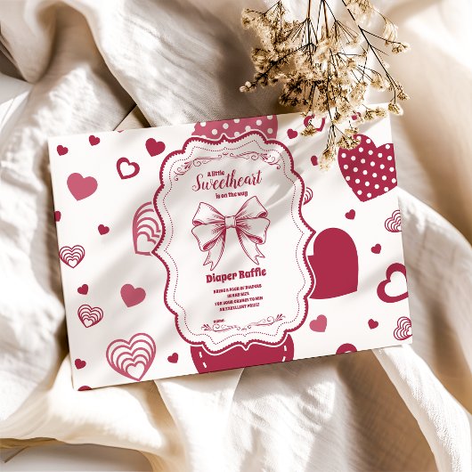 Carte D'accompagnement Jolie chérie Saint Valentin Diapper Raffle