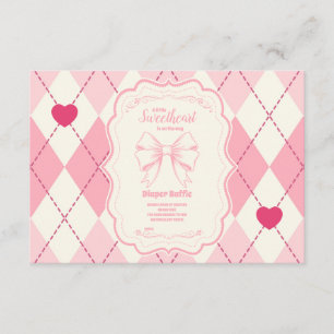 Carte D'accompagnement Jolie chérie Saint Valentin Diapper Raffle