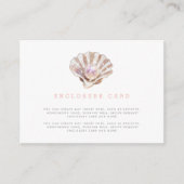 Carte D'accompagnement Jolie Petite Perle Sous Le Baby shower De Mer Sur  (Devant)
