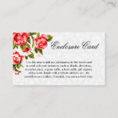 Carte D'accompagnement Jolie Rose Fleur Rouge (Devant)