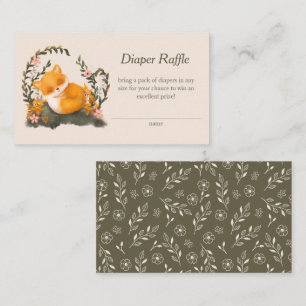 Carte D'accompagnement Jolie verdure Petite Fourchette de Fox Raffle