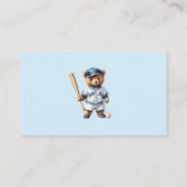 Carte D'accompagnement Jolis livres Teddy Baseball pour bébé Insert (Dos)