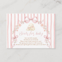 Jolis petits livres floraux à l'arc rose pour bébé