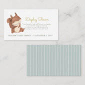 Carte D'accompagnement Jote Forest Écureuil Affichage Douche (Devant / Derrière)