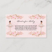 Carte D'accompagnement Jote Modern Little Ballerina Baby shower photo (Devant)
