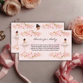 Carte D'accompagnement Jote Modern Little Ballerina Baby shower photo