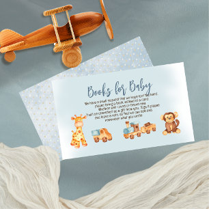 Carte D'accompagnement Jouets en bois farcis Boy Baby showers Livres pour