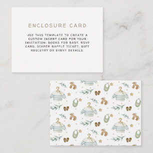 Carte D'accompagnement Jouets Vintages neutres selon le genre