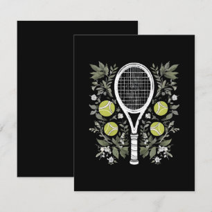 Carte D'accompagnement Joueur de tennis