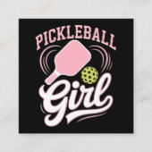 Carte D'accompagnement Joueuse de pickleball fille (Devant)