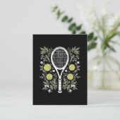 Carte D'accompagnement Joueuse de tennis (Debout devant)