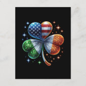 Carte D'accompagnement Jour de la Saint Patrick du drapeau irlandais amér (Devant)