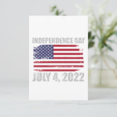 Carte D'accompagnement Jour de l'Indépendance - 4 juillet 2022 (Debout devant)