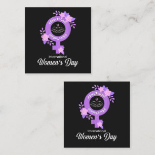 Carte D'accompagnement Journée internationale des femmes 8 mars
