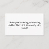 Carte D'accompagnement Joyeuse fête des pères (Devant)