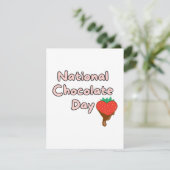 Carte D'accompagnement Joyeuse journée nationale du chocolat (Debout devant)