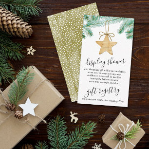 Carte D'accompagnement Joyeuse petite Fête des mariées de Noël