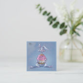 Carte D'accompagnement Joyeuses Pâques Lapin (Debout devant)