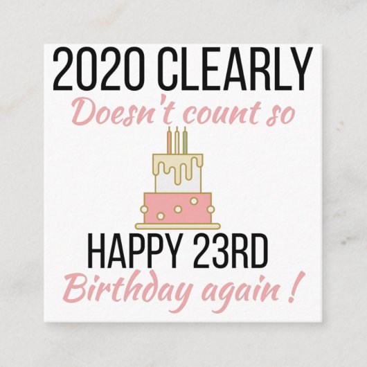 Carte D'accompagnement Joyeux 24e anniversaire, Funny 24e anniversaire ca (Devant)