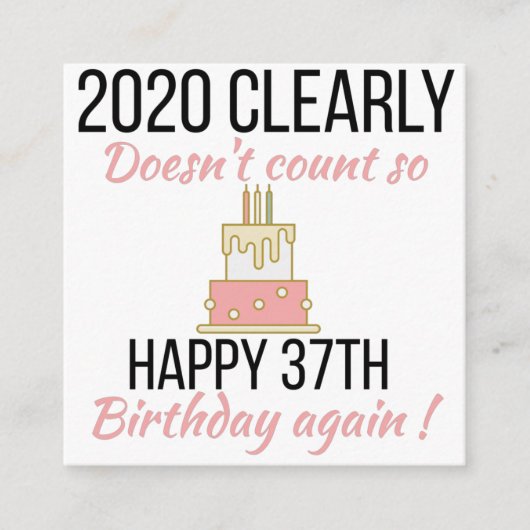 Carte D'accompagnement Joyeux 38ème anniversaire, Funny 38ème anniversair (Devant)